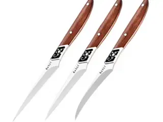 2 sæt Frugtknive – 3 knive – 3Cr13 rustfrit stål