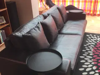 Sofa i lækkert skind