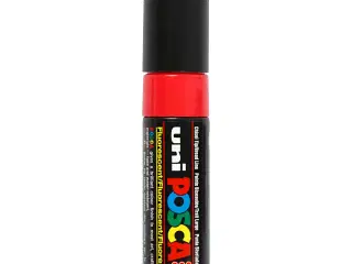 Posca Tusch, PC-8K, streg 8 mm, broad, fluorescerende rød, 1 stk.