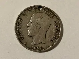 1 Krona 1928 Sweden - Silver - Bad condition