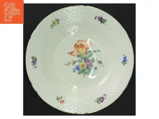 B&G Saksisk blomst dyb tallerken (str. Ø 24,5x4 cm)