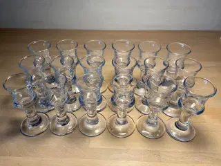  Skibsglas snapseglas høj fra Holmegård 8 stk.