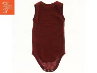 Uld. Ærmeløs rød bodystocking fra Joha (str. 68)