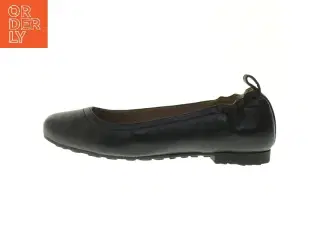 Roccamore Sort ballerina sko i kalveskind størrelse 36 fra Roccamore (str. 36 )