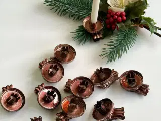 Lyseholdere m klemme, 11 stk samlet