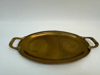 Lille messing fad / bakke (vintage)