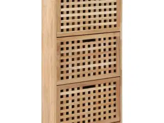 Skoskab 55x20x104 cm massivt valnøddetræ