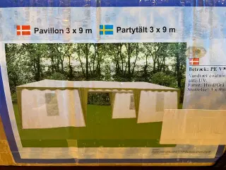Partytelt / Pavillontelt 3x9m