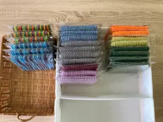 Strikkede karklude, 100% bomuld