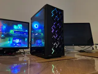 Stærk Gamer PC, i5-12400F, RTX 3060 8GB, 1000 SSD