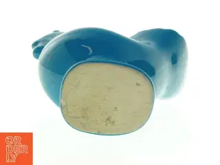 Blå keramik hane vase (str. 12 x 16 cm)