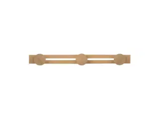 18 stk. Knagerække 3 knopper, 39,5 cm, egetræ