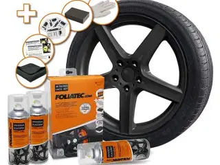 Foliatec fælgmaling kit 2K, blank sort