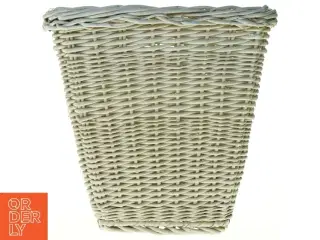 Hvid Flettet kurv (str. H. 29 cm)