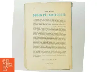 Døden på Larvefødder af Sven Hazel fra Grafisk Forlag
