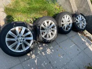 Vinterhjul, originale Skoda fælge med GoodYear Ult