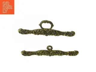 Antik messing ophæng til klokkestræng(str. 18 cm)