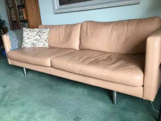 læder sofa/lænestol/fodskammel
