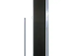 Sammenrullelig sidemarkise 160 x 500 cm sort