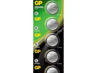 GP Lithium knapcelle CR2450, 5-pak