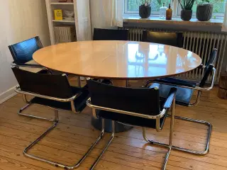 Spisebord ARCO og 6 stole