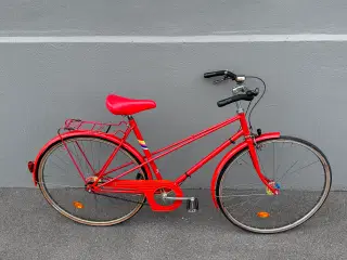 Rød dansk design dame retrocykel