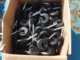 Isolatorer med træskrue  100stk