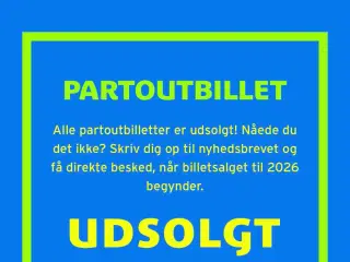 2 x Tinderbox 2025 Partoutbilletter 