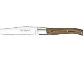 12 stk. Steakkniv brunt træskaft L227 mm Lou Laguiole