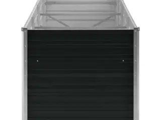 Hævet plantekasse 320x80x77 cm galvaniseret stål antracitgrå