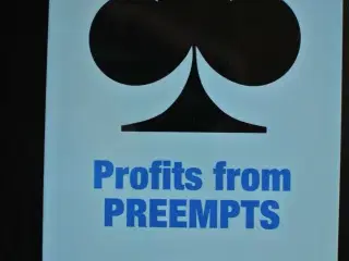 profit from preempts - bridge, by c.c. wei and ron
