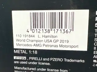 2019 Mercedes AMG Petronas M10 EQ Power+ #44  1:18