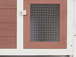 Stort udendørsbur til kæledyr 204x45x85 cm træ brun hvid