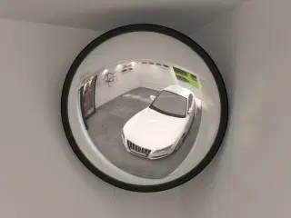 Indendørs konveks trafikspejl sort Ø40 cm akryl