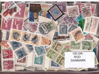 Danmark 100 g. Frimærke ROD. - Hjemkommet  15 - 11 - 2025