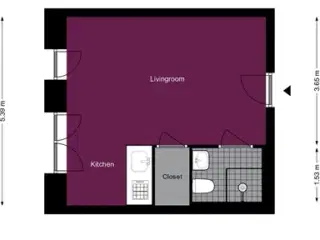 1 værelses lejlighed på 35 m2, København SV, København