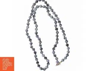 Sneflage obsidian halskæde (str. 82 cm)