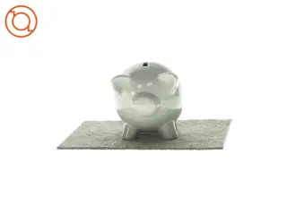 Grise-sparegris i porcelæn (str. LBH: 13x9x12cm)