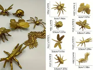 * Guldbelagte insekter (12 stk.)