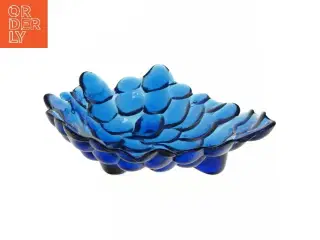 Glas skål formet som en blå frugt (str. 21x23 cm)