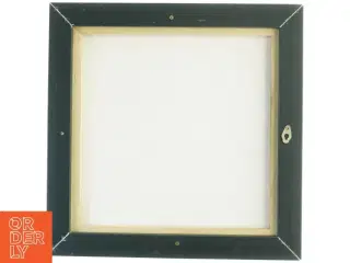 Abstrakt maleri i røde og sorte nuancer (str. 44 x 44 cm)