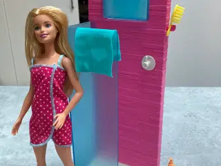 Barbie og brusekabine 
