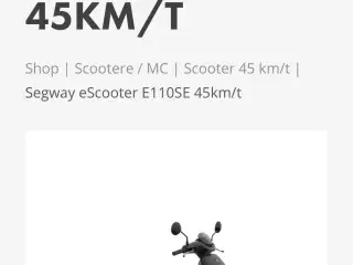 Segway Escooter E1 110SE 45 km/t