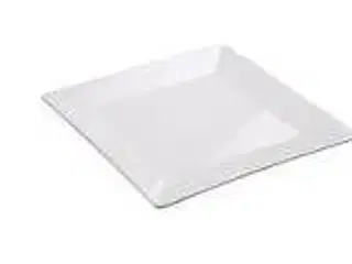 36 stk. Tallerken BERLIN  flad 260 x 260 mm hvid firkantet, kvadratisk