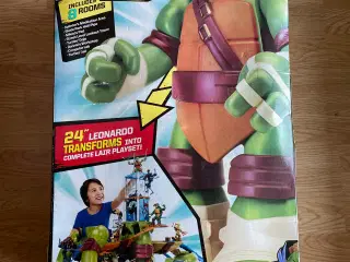 Stor Leonardo Mutant Ninja Turtles Playset m. æske