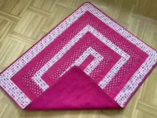 Luksus babytæppe med patchwork