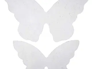 Sommerfuglevinger i klar hårdfolie - 20 stk. 16x9,5 cm