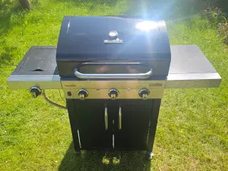  Stor Char-Broil gasgrill med 3 brændere & overtræ