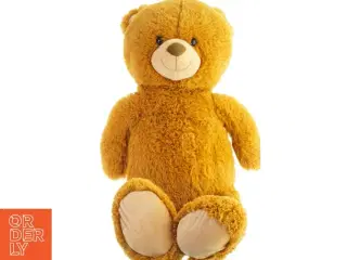 Brun bamse fra Xmile (str. 100x45 cm) har været i bad ❤️