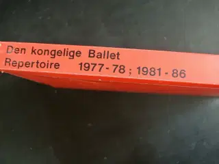 den kongelige ballet repertoire 1977-78 - 1981-86,